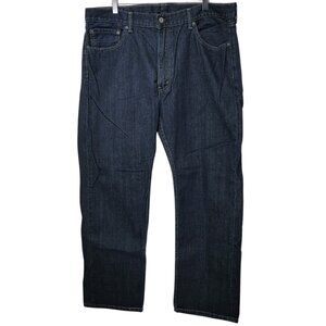 Levi’s 505 Jeans Straight Leg Blue Denim Dark Wash Relaxed Casual Men's 40 x 30